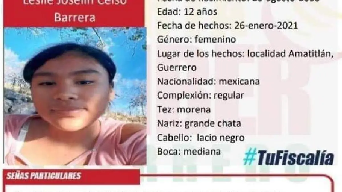 Alerta Amber Guerrero