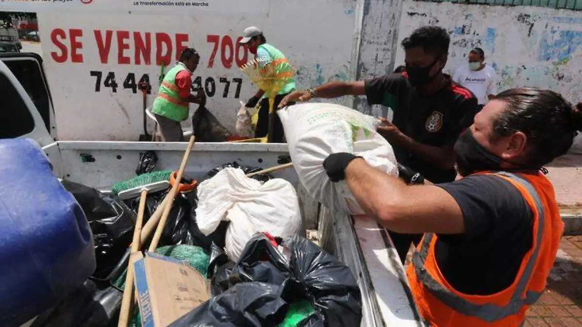 recolección de basura en Acapulco