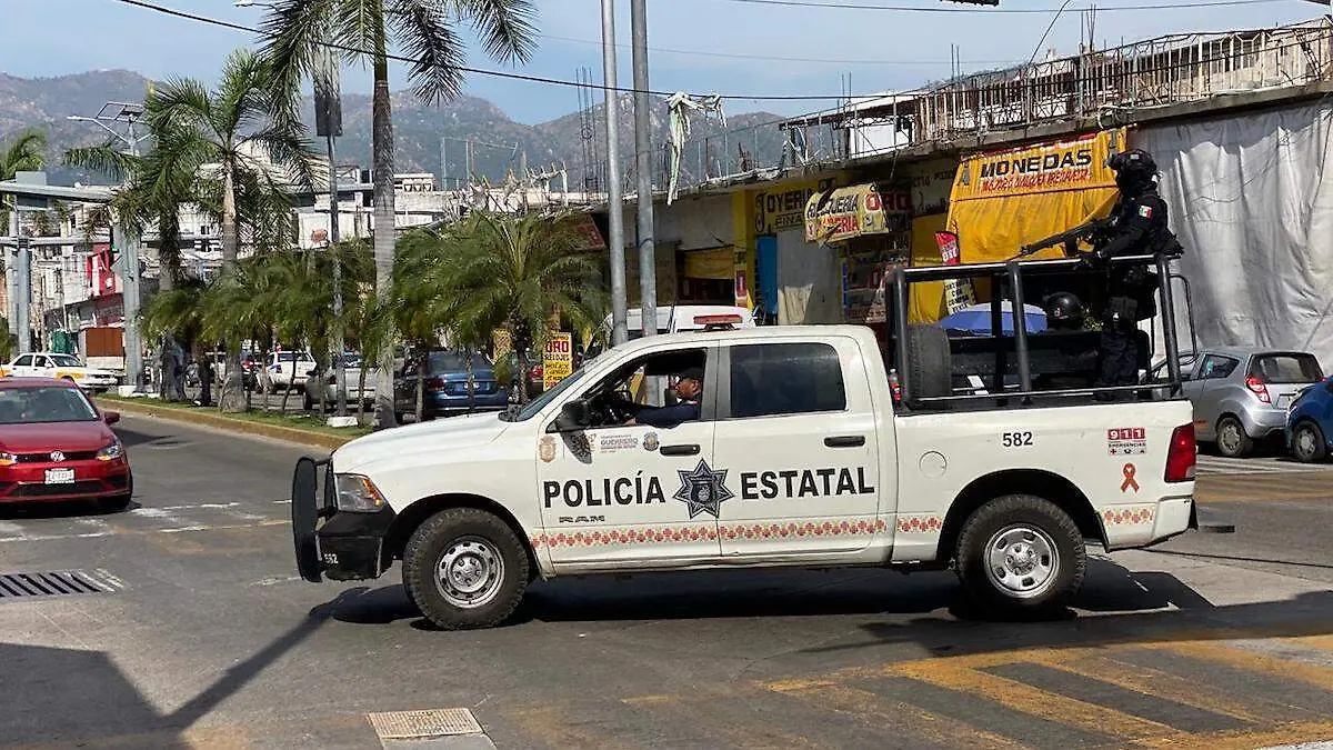 Patrullaje de la Policía Estatal de Guerrero