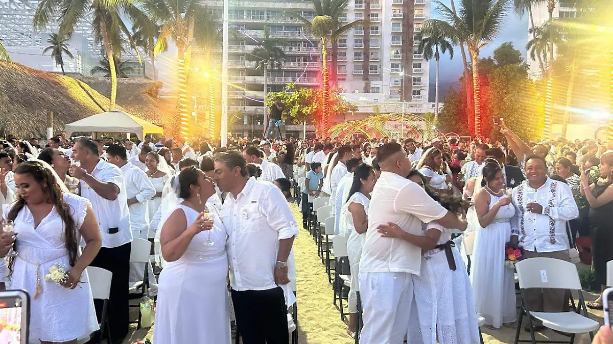 Este año, se rebasó el número de parejas que se casaron en el 2024