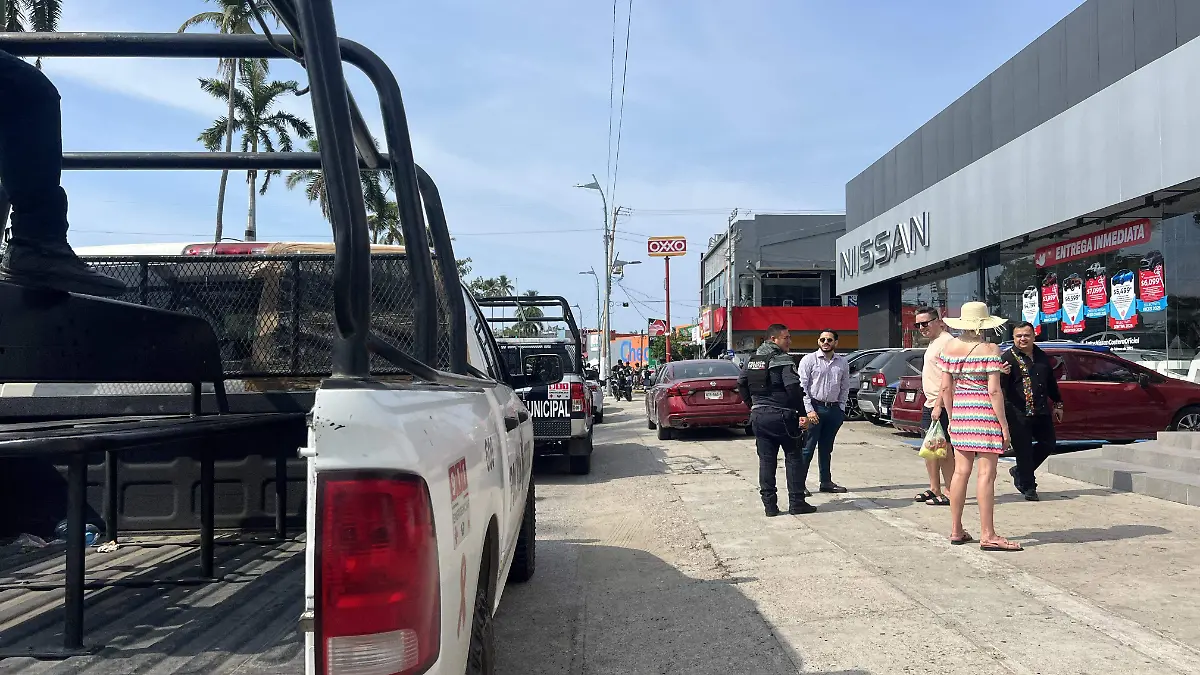Turistas extranjeros presencian movilización policial en Costera