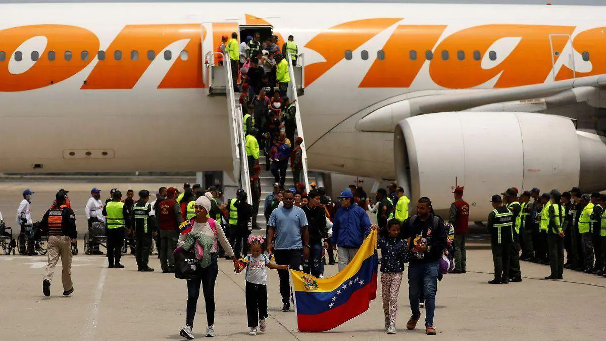 Venezolanos deportados desde EU