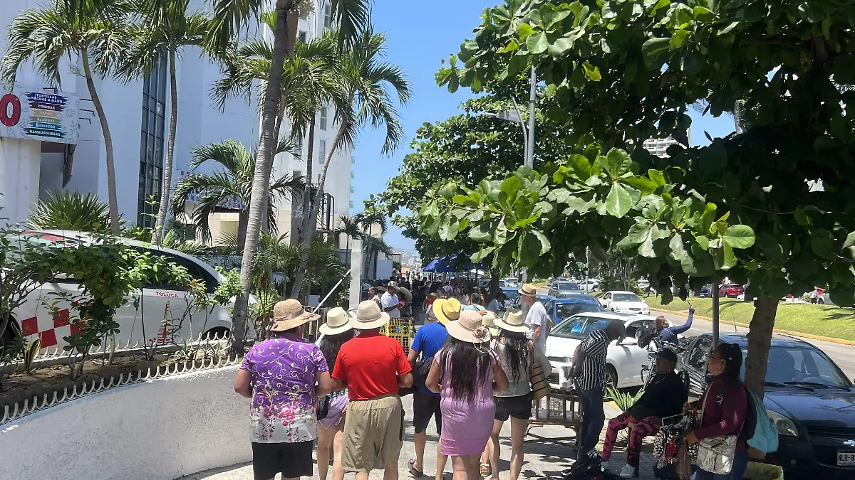 Turistas en Acapulco 