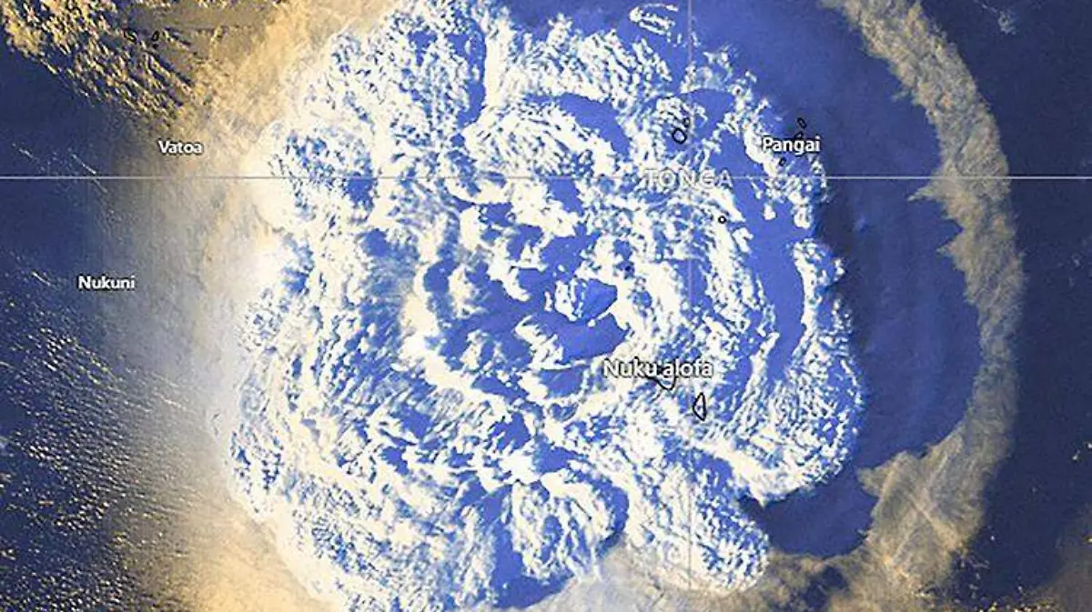 Erupción volcán Tonga