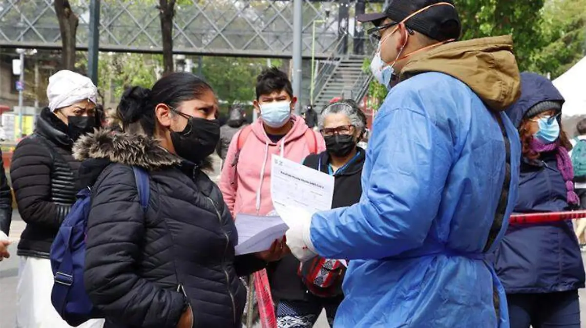 Filas en cdmx por prueba covid