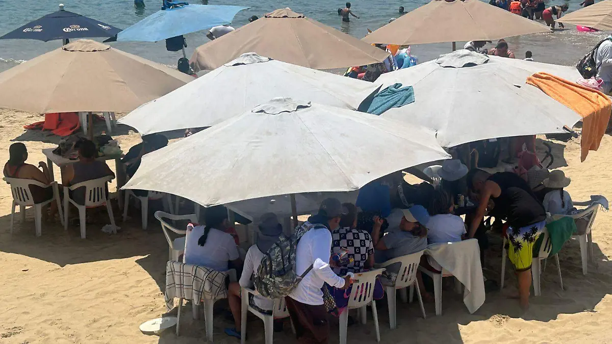 Caleta, Caletilla, Papagayo playas con mayor número de comerciantes informales 