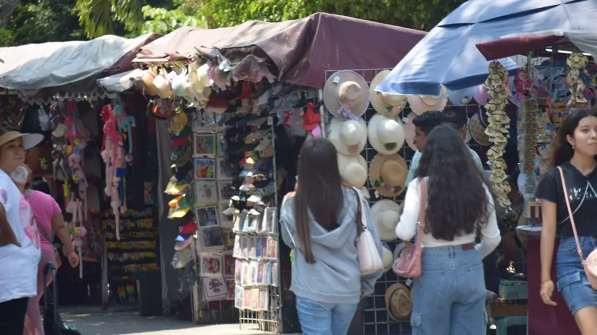 plaza con ambulantes