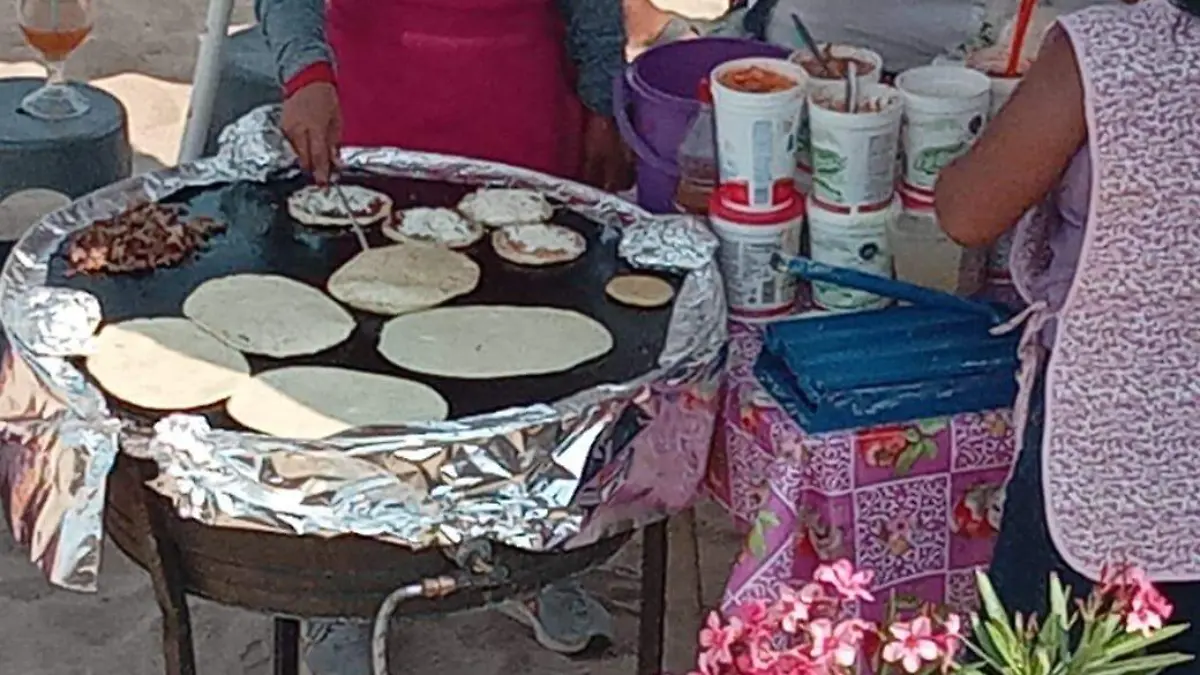 Puestos de comida con uso de gas
