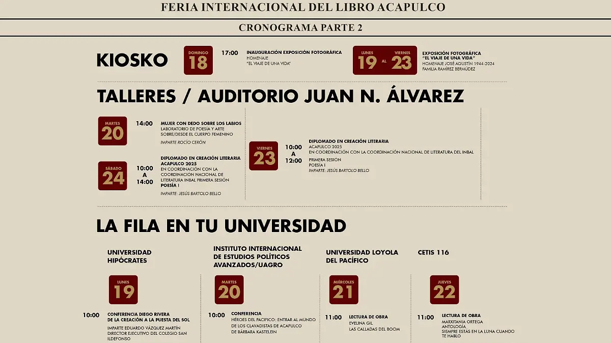 Itinerario - Acapulco