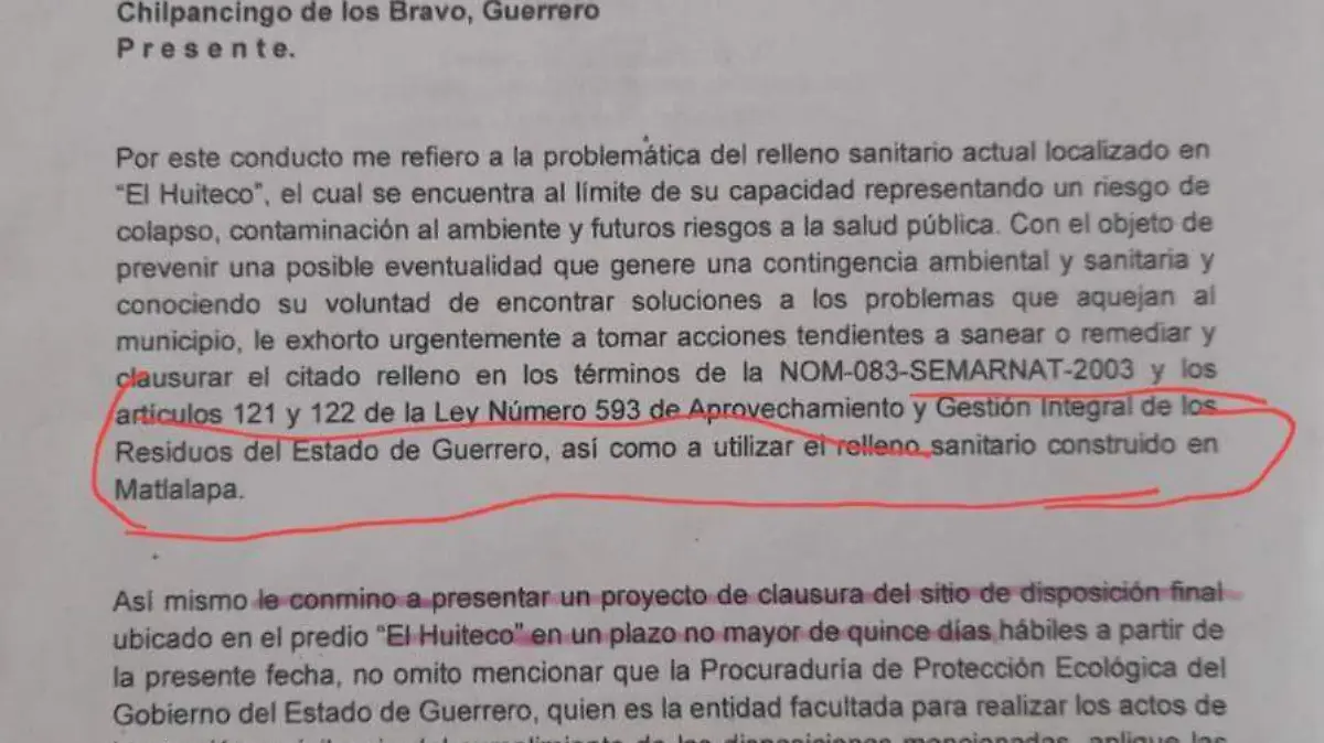 documento basura