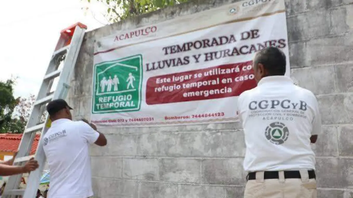 En buen estado y con servicios los 34 refugios temporales en Acapulco