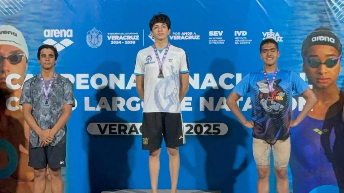 medalla de plata natacion