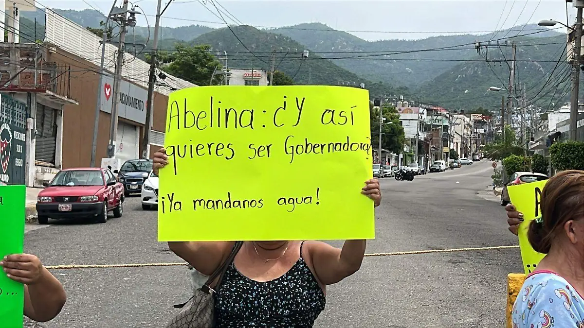 Bloqueo por falta de agua