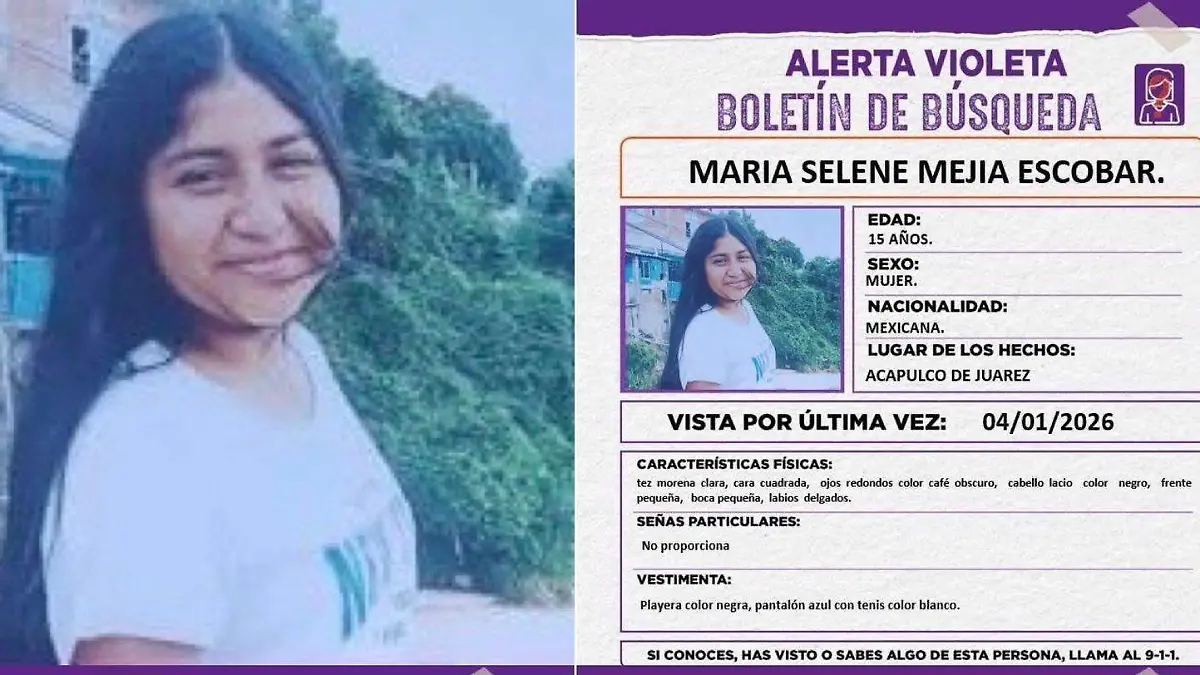 Desaparición - Adolescente