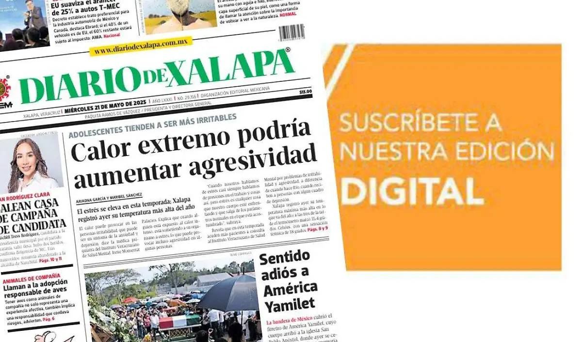 Portada Diario de Xalapa