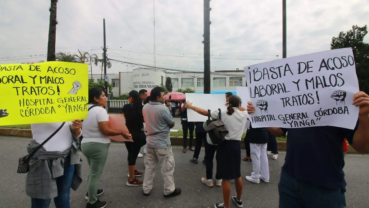 Trabajadores del Hospital General Córdoba exigen destitución del director y administrador  
