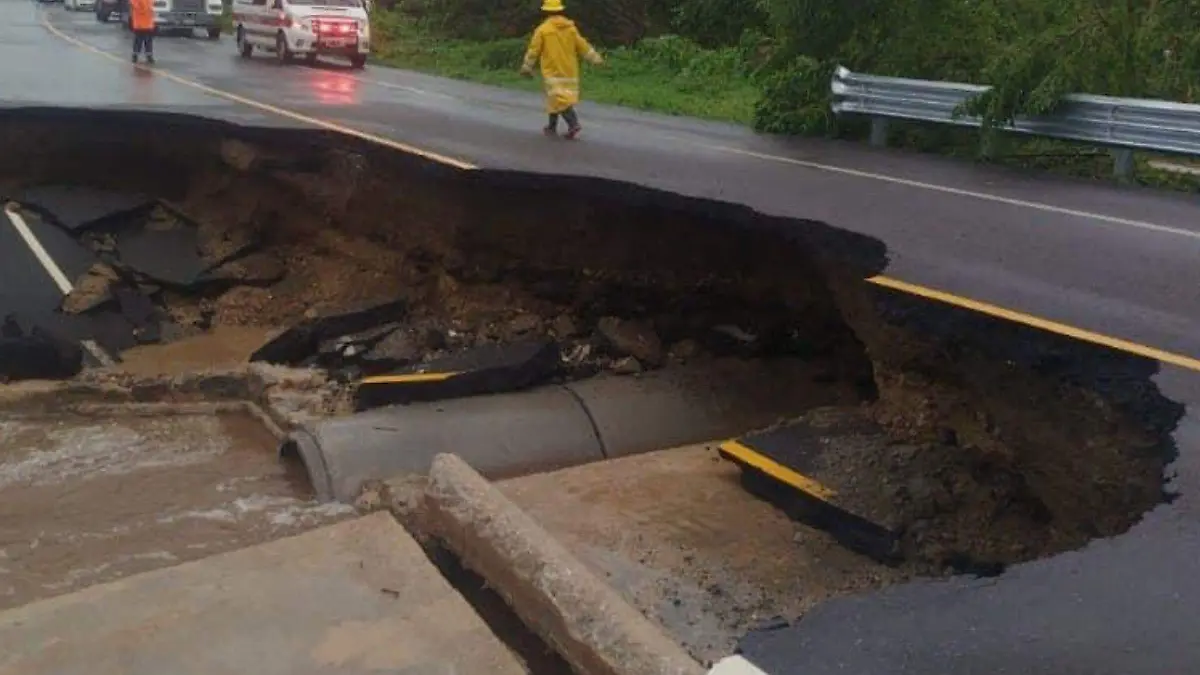 Lluvias por huracan John en Guerrero