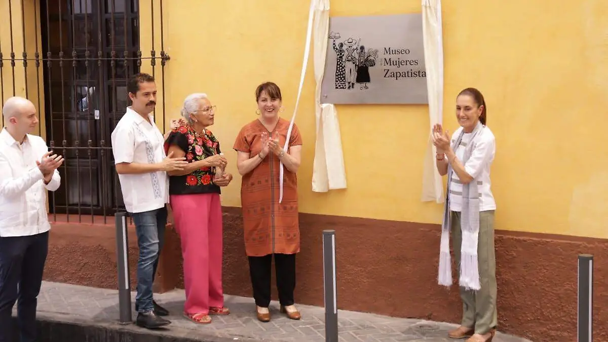 Claudia-Sheinbaum-inauguración-museo-mujer zapatista