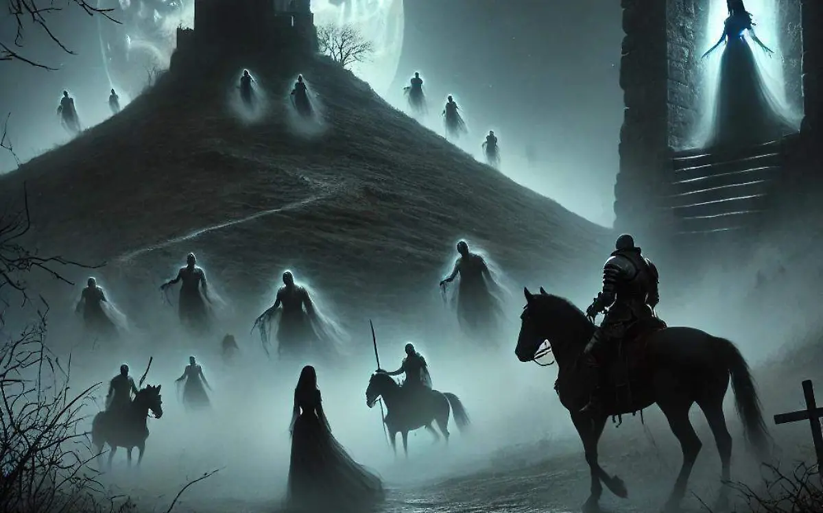 A_dark,_desolate_landscape_with_a_hill_on_the_hori