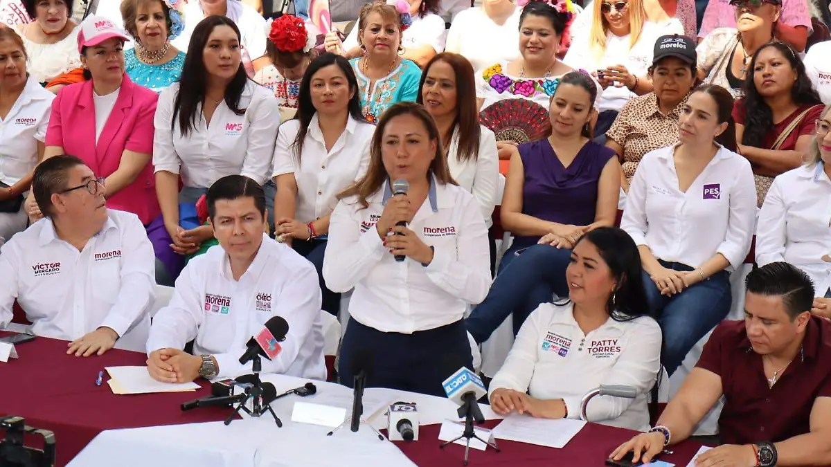 LUIS-F7EN En su arranque de campaña, la candidata morenista Alejandra Flores prometió reestructurar al Sapac (1)