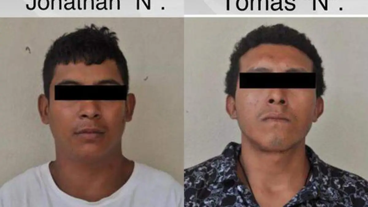 Los hombres fueron asegurados en Jiutepec, en posesión de 10 bolsas con marihuana Cortesía