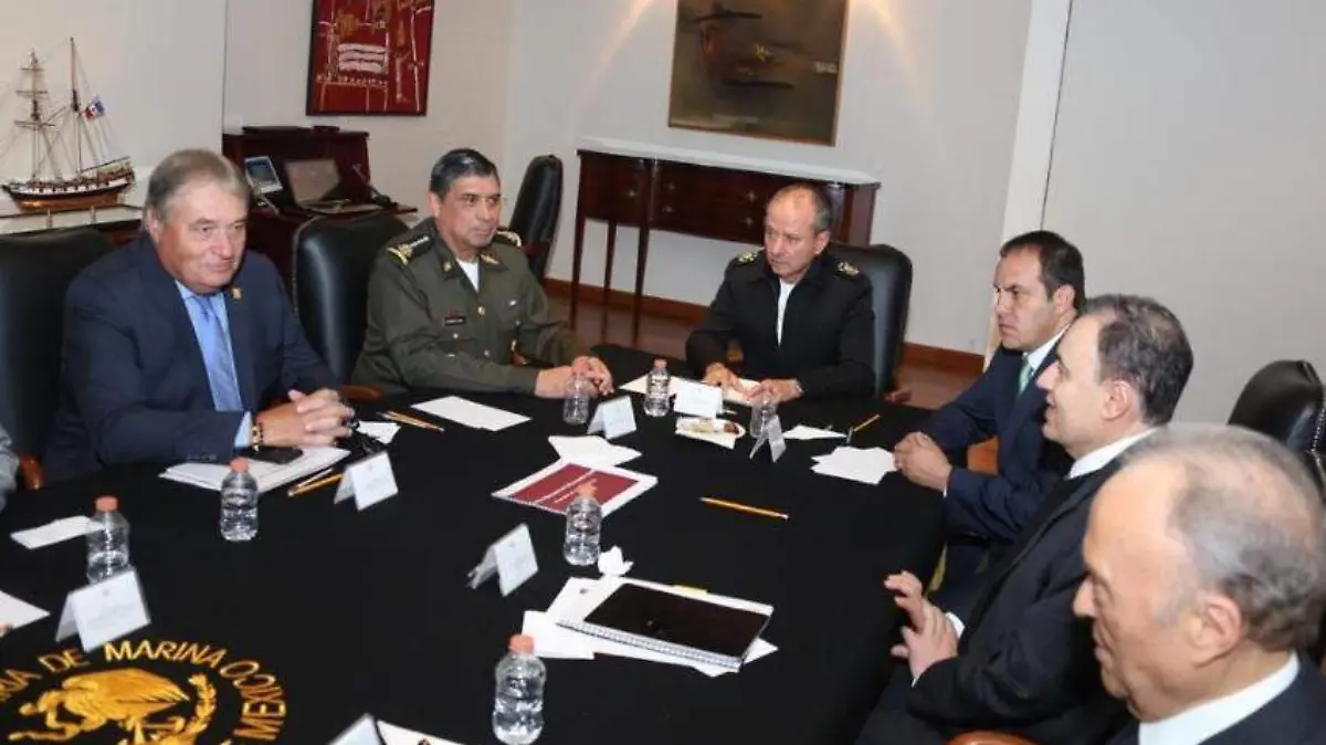 Reuniòn de Seguridad entre Cuauhtèmoc Blanco y Alfonso Durazo