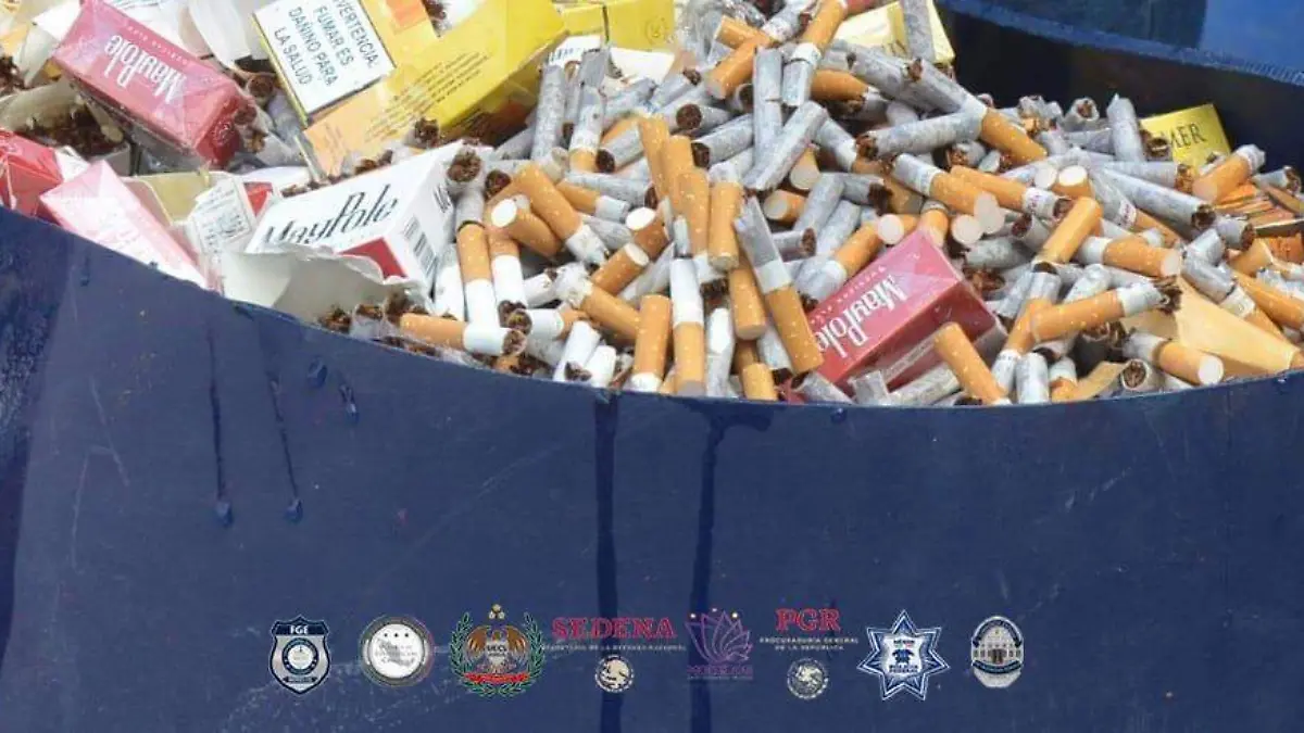 Cigarros decomisados y destruidos PGR (2)