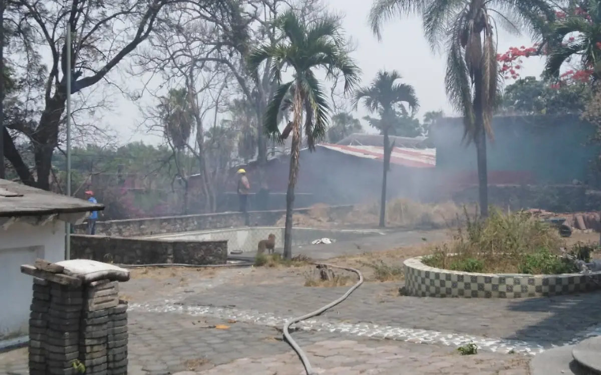 Las llamas provocaron alerta entre los vecinos, quienes llamaron a los bomberos Cortesía