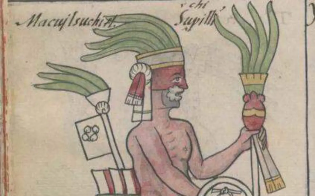 Representación de Macuilxóchitl según Sahagún