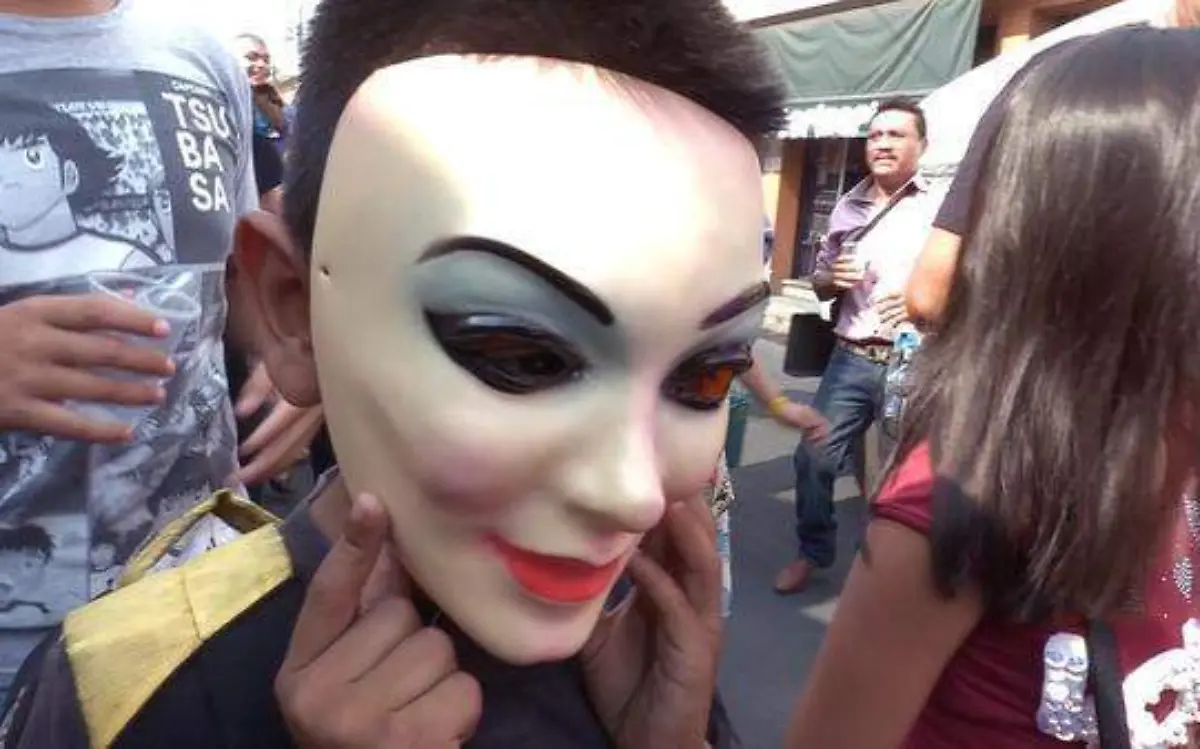 Nieto de don Delfino López en el carnaval/ Tania Ramírez