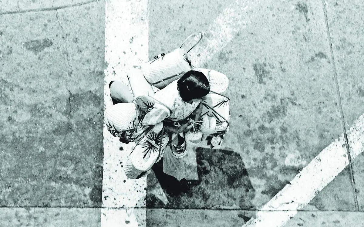 Vendedor de palma en centro de Cuernavaca