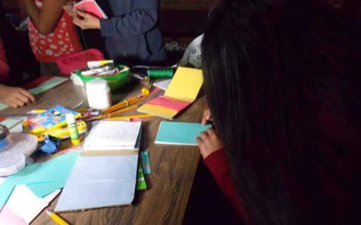 Taller focal de libretas artesanales Foto Keyra (11 años)