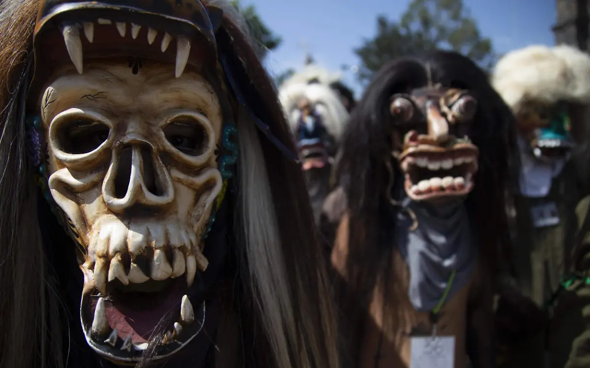 Sus máscaras están elaboradas con base en cuero de ternera, cola de vaca e ixtle
