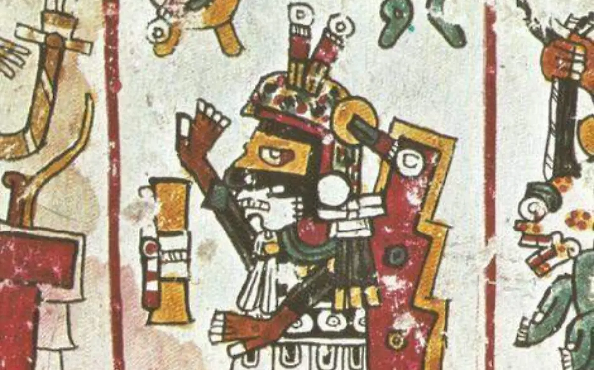 Representación de Xochipilli—Tonallheque en la serie de trecenas