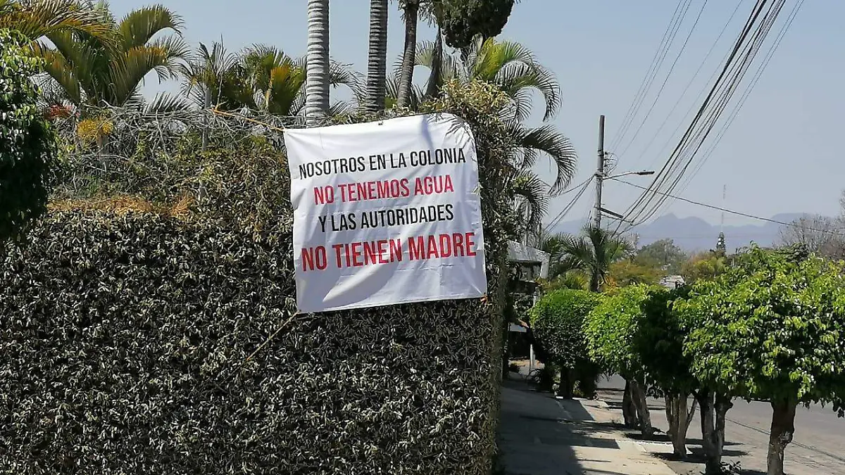 En Cuernavaca: ¡Urge solución al desabasto de agua!