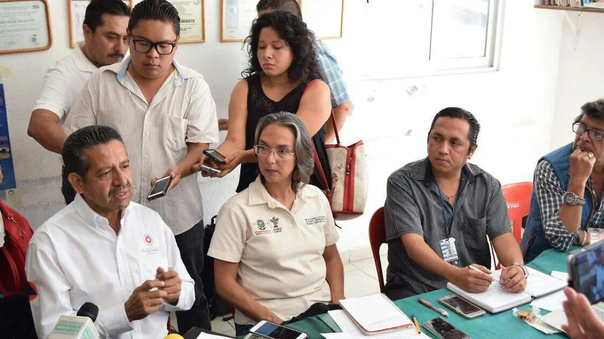 Rueda de Prensa autoridades Cuernavaca riesgos por lluvias