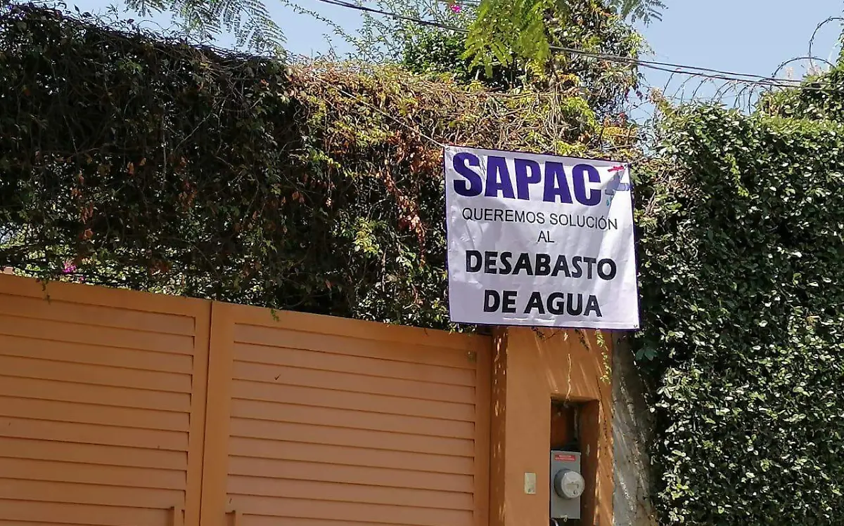 En Cuernavaca: ¡Urge solución al desabasto de agua!
