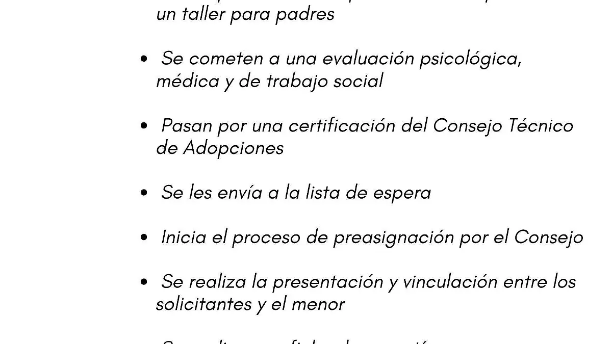 Proceso para la adopción
