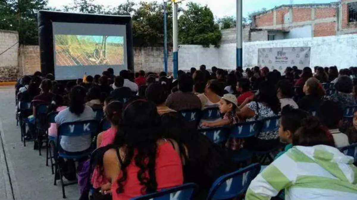 La proyección se realizó en la Unidad Deportiva La BombaCortesía