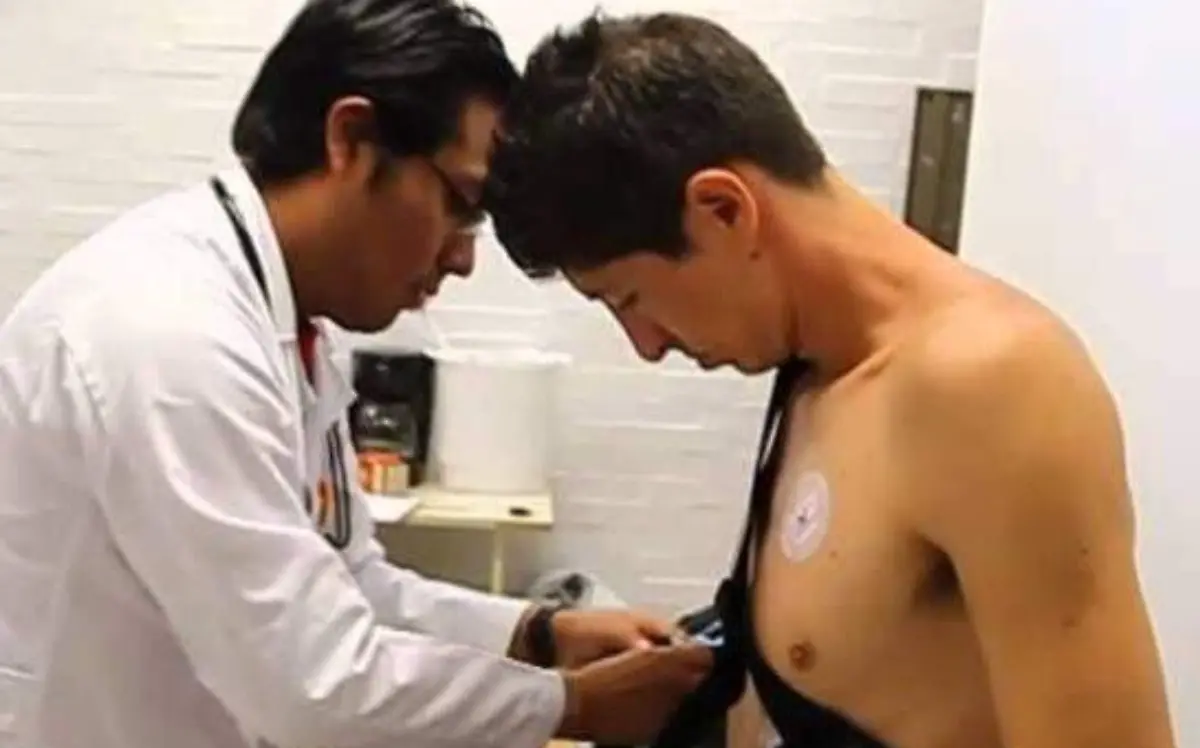 Examen médico a jugador del Club Atlético Zacatepec