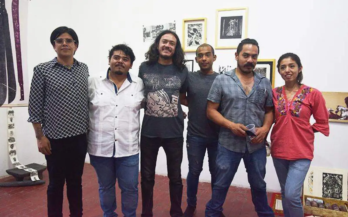 Antonio R, Pedro de Jesús, Jorge Barrera, Mateo Reyes, Pepe y AgüitaMARITZA CUEVAS.