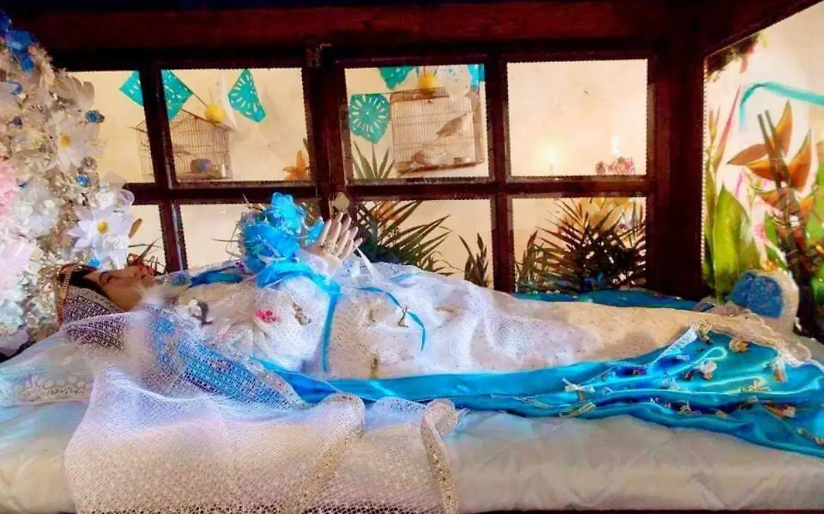 Habitantes de Tepoztlán y Tlayacapan se unen para venerar a la Virgen del Tránsito.