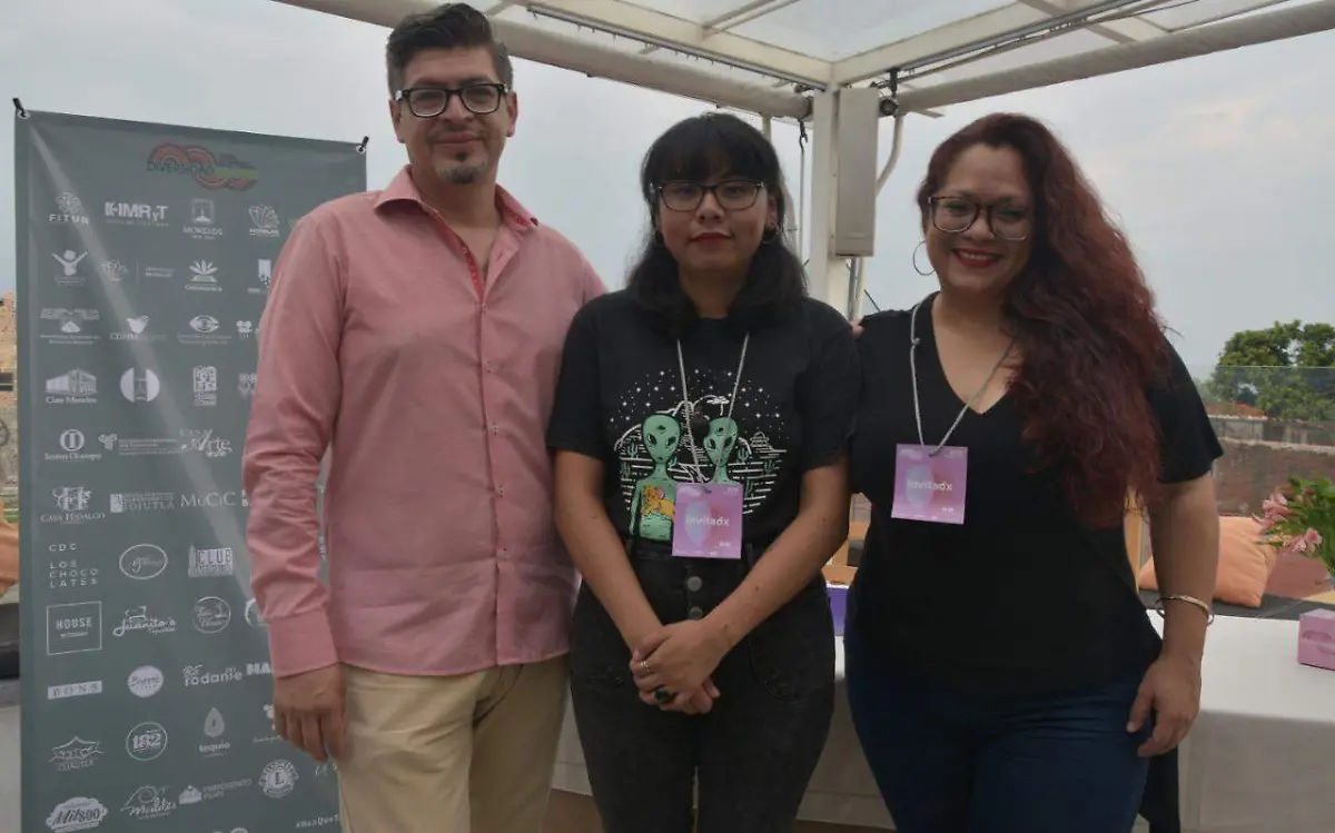 César Guerra, Yeni Rueda y Danae De Negri Fotos Maritza Cuevas