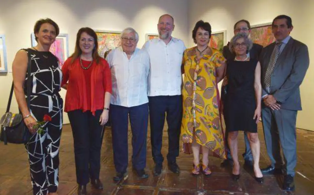 Ángela Fehervary, Margarita González Saravia, Adalberto Ríos Szalay, Iván Pál Medveczky, Helena González, Federico Pearl, Tala Pearl y Marco Antonio Cantú Cuevas Fotos Maritza Cuevas