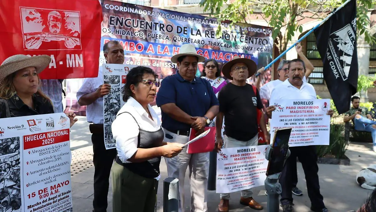 trabajadores CNTE anuncian plantón en CDMX