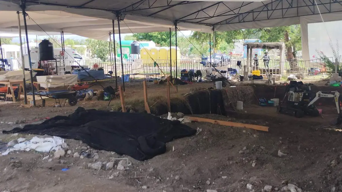 Trabajos en fosa de Jojutla