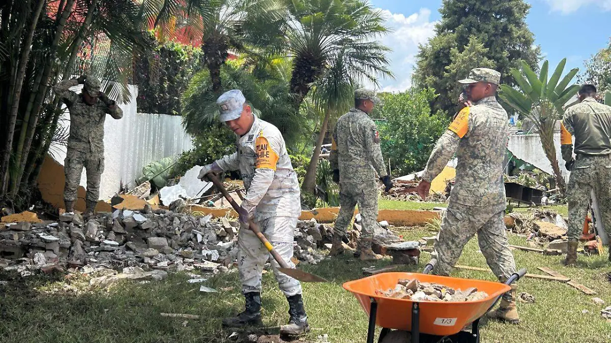 Activan Plan DNIII tras daños por lluvias en Cuernavaca