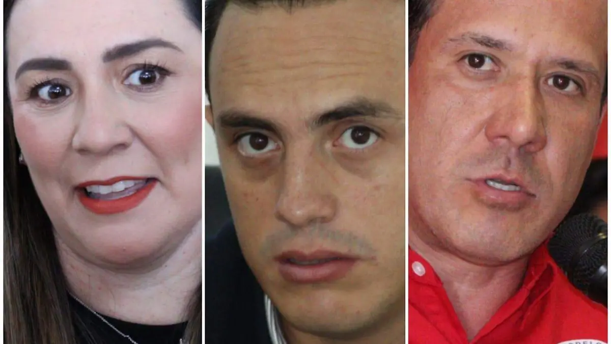 dirigentes de partidos MC, PAN y PRI en Morelos