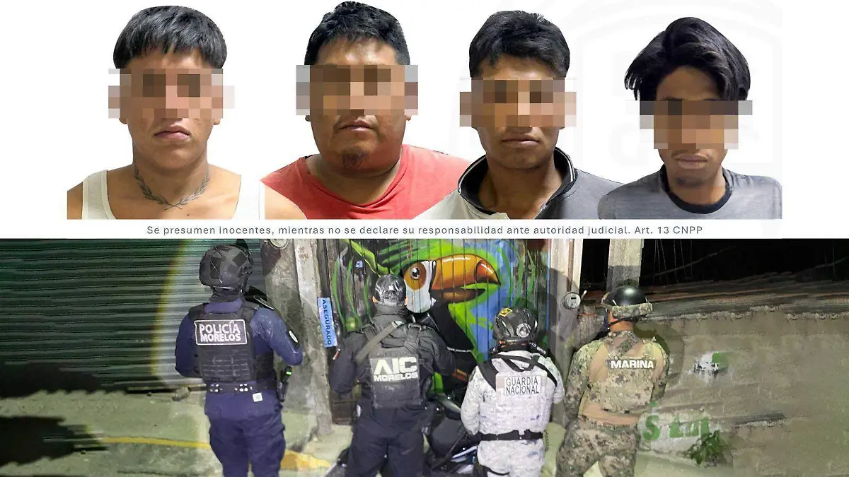 Detenidos en cateos de Emiliano Zapata