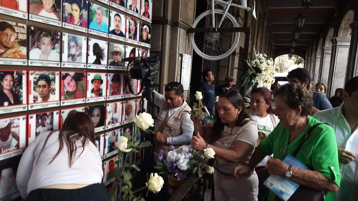 Colectivos de búsqueda-Día de las Víctimas-Ofrenda Palacio